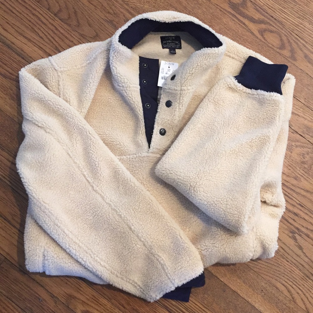 Men’s JCrew fleece jacket new with tags